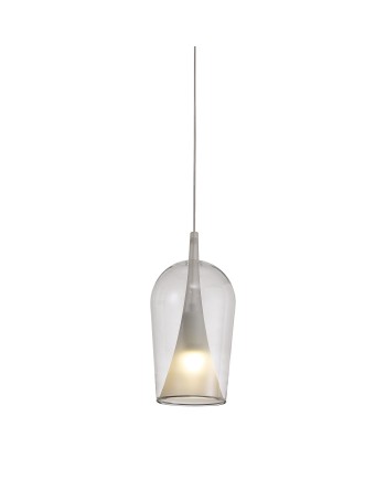 ELSA * COLGANTE CRISTAL COPA - E27 - TRANSPARENTE + OPAL (SIN BASE)